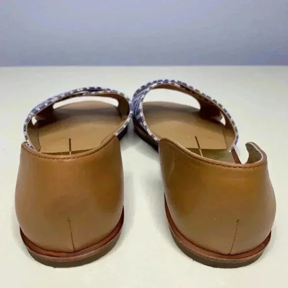 Dolce Vita Blue and White Women's Sandals - Picture 4 of 6